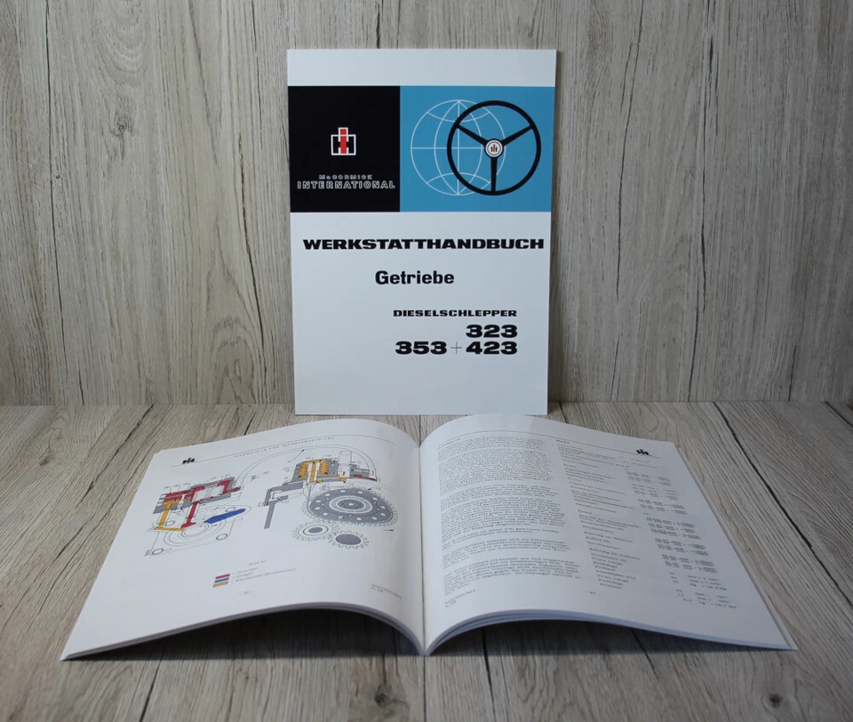 IHC Werkstatthandbuch Getriebe für Traktor 323 + 353 + 423 (453) Dieselschlepper