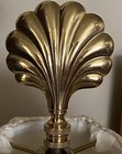 Gold Shell Look Lamp Shade Finial