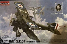 1/48 RODEN RD-416 Se5A Raf Biplane Fighter W/Viper Engine plastic model kit