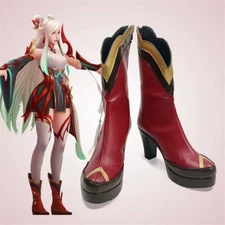League of Legends Blade Dancer Irelia Cosplay Costume Shoes PU Props Short Boots