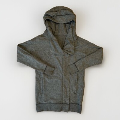 Lululemon Wrap Up Hooded Jacket Gray Full Zip Women s 6