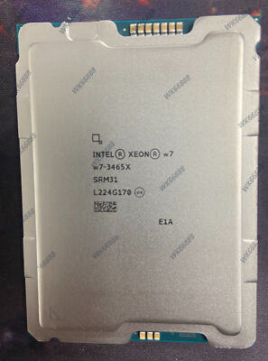 Intel Xeon W7-3465X CPU 28 Core TDP 300W to 360W LGA4677 2.50GHz to 4.80GHz CPU