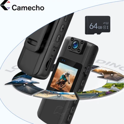 CFRIATO 64 GB 1080P Body Camera IR visione notturna DVR videoregistrazione cam polizia fotocamera corpo