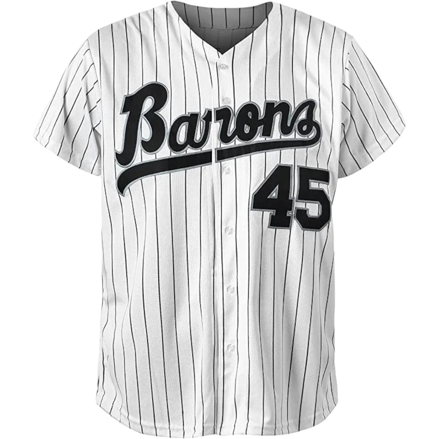 Tocament Birmingham Barons Michael Jordan 45 Baseball Jersey Black or White