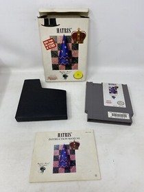 Hatris Nintendo NES Complete CIB Authentic Ships Fast