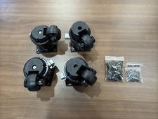 4 Pack Adjustable Heavy Duty Leveling Casters, 60F 2200 Lbs Capacity