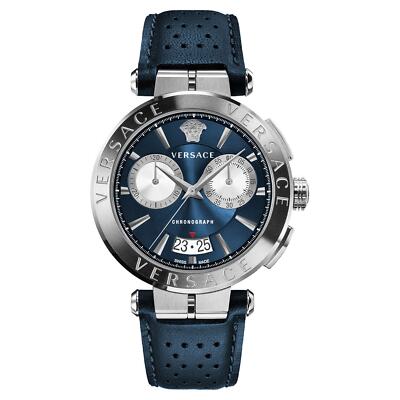 Versace Herren Uhr Armbanduhr Chronograph AION VE1D02223 Leder