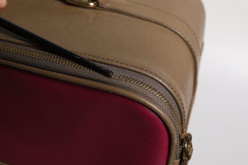 DOLCE & GABBANA Bag Fuchsia Khaki Leather Trolley Travel Wheel Suitcase 2850usd - Picture 11 of 22