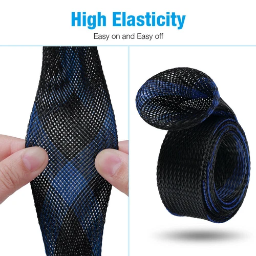 10 Stück Angelrutensocke Netzabdeckungen geflochten Rutenschutz Hülle Fischwerkzeug - Bild 7 von 10