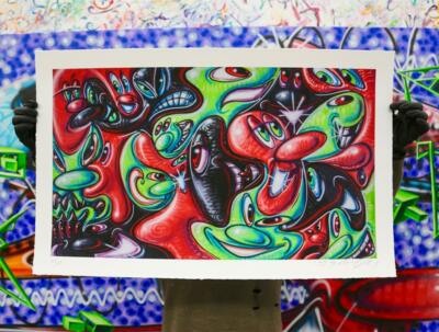 Kenny Scharf Places Please Art Print Limited Edition of 100