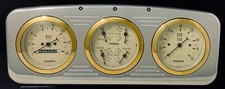1935 1936 Chevy Car 3 Gauge Dash Panel Insert Cluster Set Powder Coated
