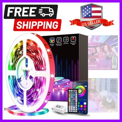 50ft Led Strip Lights, Smart Led Lights Strip Music Sync Color Changing Light...
