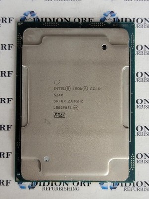 INTEL Xeon Gold 6240 SRF8X 2.60 GHz 24.75 MB 150 W Grade B SKU 24573