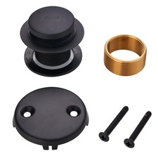 Black Bathtub Drain Tip Toe Tub Conversion Kit Assembly,Tub Drain Trim Kit wi...