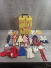 Vintage Barbie Lot 1960s Skipper Friends Case Dolls Accessories
