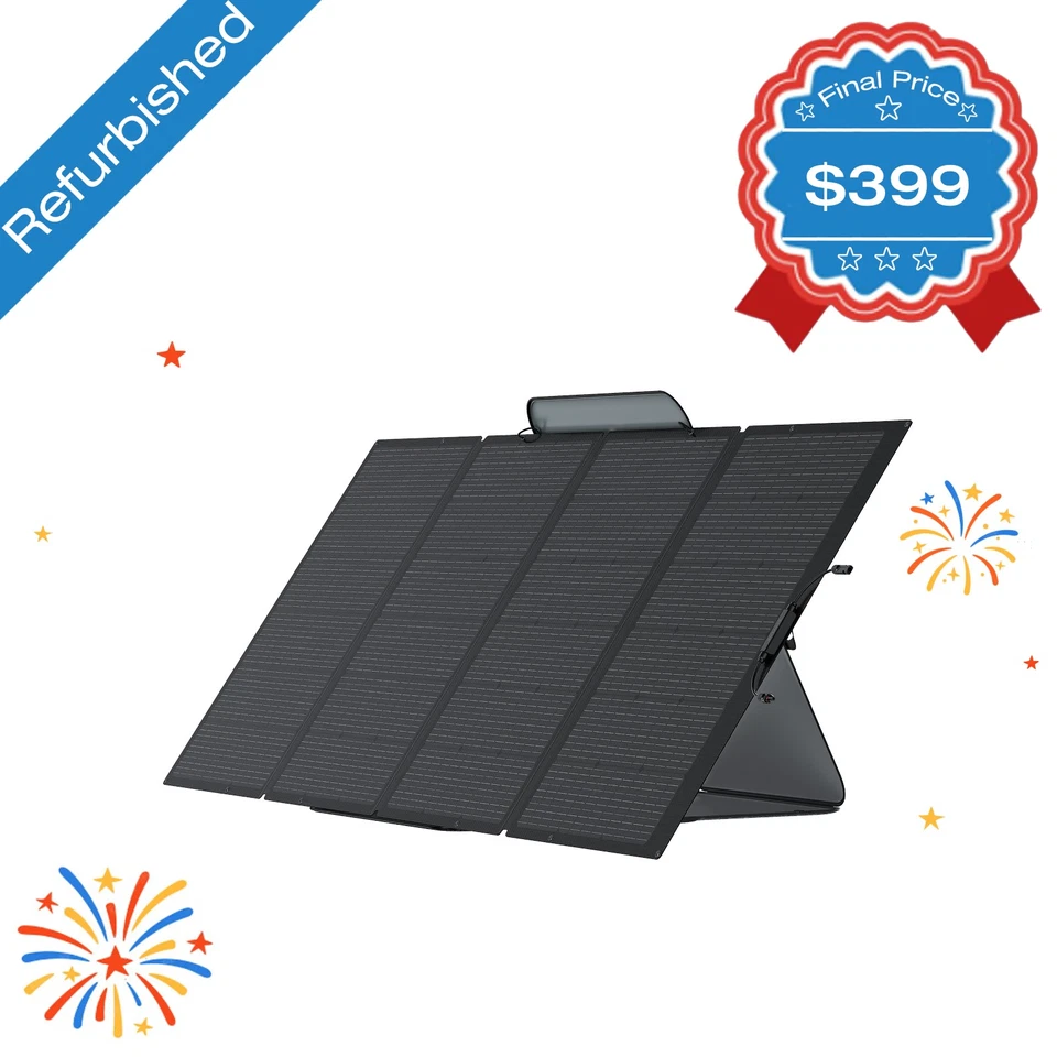 EcoFlow 400W Solar Panel Kit Self-supporting Waterproof Certified Refurbished