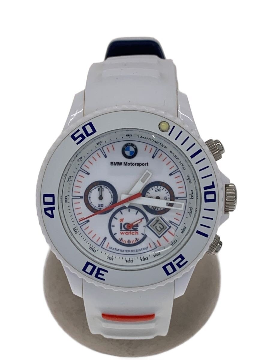 ice watch BM.CH.WE.B.S.13 Quartz Analog White Rubber Excellent