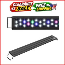 LED Aquarium Light Full Spectrum 17 Inch Light Body with Extendable Brackets ...