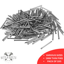 100pk Veneer Pins – 15/20/25mm Strong Beading & Moulding Bright Pins , UK Seller