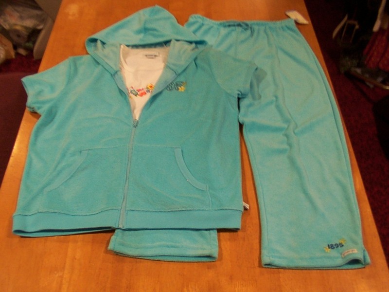 NWT Vintage Oshkosh Terry Cloth Pants, Hoodie, & Screened Tank-Sz. XL(16)