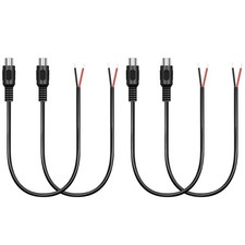 Bolvek 4 Pack RCA Female to Speaker Wire, Plug Adapter Black