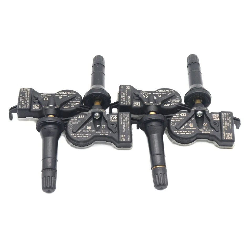 4PCS 68313387AB TPMS TIRE PRESSURE SENSOR For Jeep Renegade Dodge Dart Chrysler - Image 4 of 4