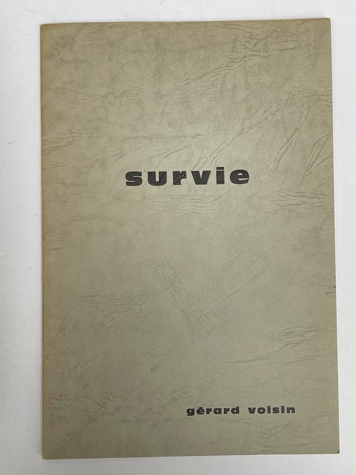 Gérard Voisin Survie Poéme, Gérard Voisin, Lyric, Belletristik, Survie Poéme - Bild 1 von 1