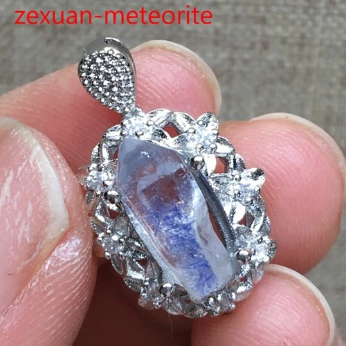 8.85CT Very Rare NATURAL Beautiful Blue Dumortierite Quartz Crystal Pendant
