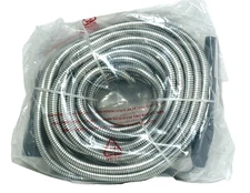 Bernini Metal Garden Hose with EZ Grip Handle – Stainless Steel