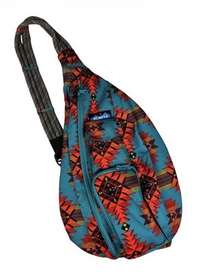 KAVU Rope Sling Bag Aztec Boho Southwestern Crossbody Adventure Pack Whimsical