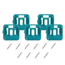 5Pcs 18V Battery Mounts Storage Shelf Rack Stand Slots Holder For Makita