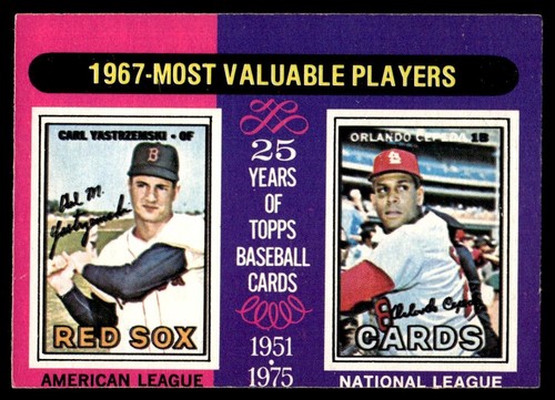 1975 with Carl Yastrzemski and Orlando Cepeda #205