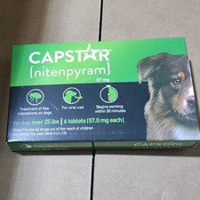 CAPSTAR Fast-Acting Oral Treatment, Large Dogs over 25 lbs 6 Tabs Exp 05/2027 