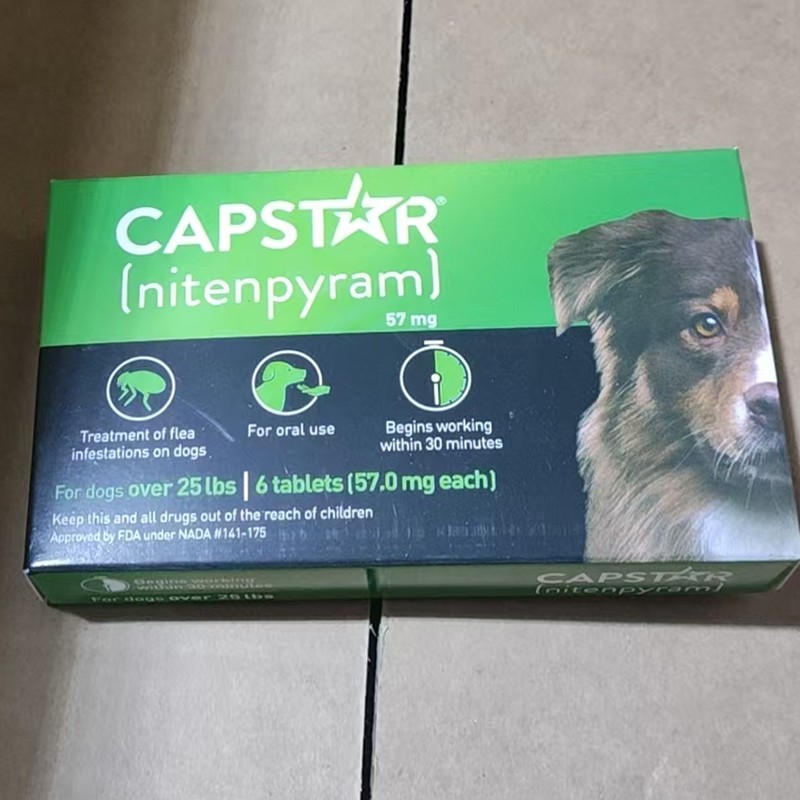CAPSTAR Fast-Acting Oral Treatment, Large Dogs over 25 lbs 6 Tabs  Exp 05/2027+