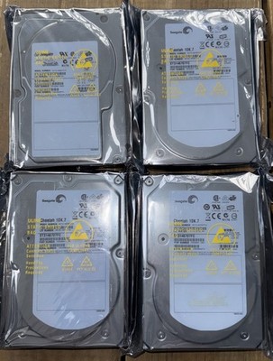 Lot of 4 Seagate - Cheetah - ST3146707FC - 146GB - 3.5  Hard Drives NEW