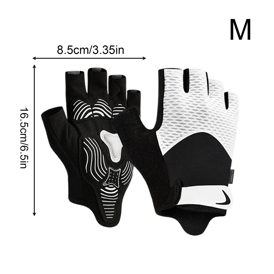 Hombres Mujeres Guantes de Ciclismo Deportes Medio Guantes Palma Gruesa Transpirable Centro de Escalada Foto 2 de 4