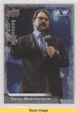 2022 AEW All Elite Wrestling Crew Silver Foil Tony Schiavone #92 READ 0k5w