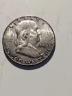 1954-D Denver Franklin Silver Half Dollar Coin