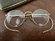 Vintage 1/10 12k GF Bausch & Lomb "Hi Bo" Round Gold Wire Rim Eyeglasses w Case