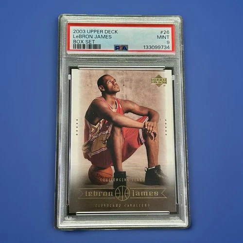 LeBron James Rookie Card PSA 9 Box Set 2003 Upper Deck #26