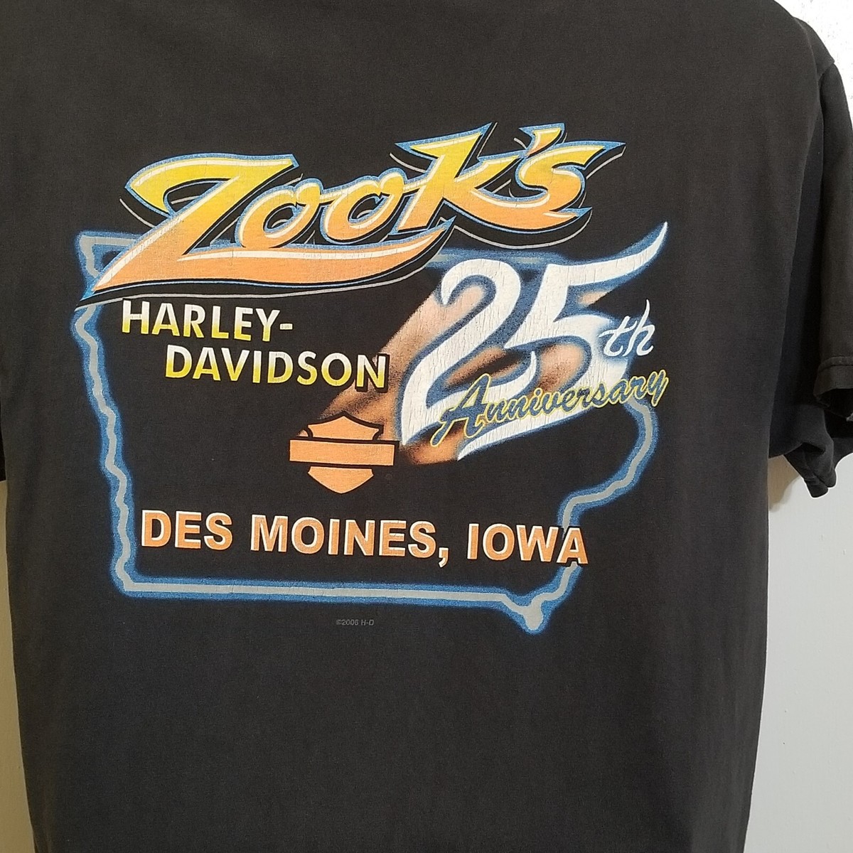 Vintage 06 Harley Davidson T Shirt Mens Size L Zooks 25th Vintage 06 Harley Davidson T Shirt Mens Size L Zooks 25th