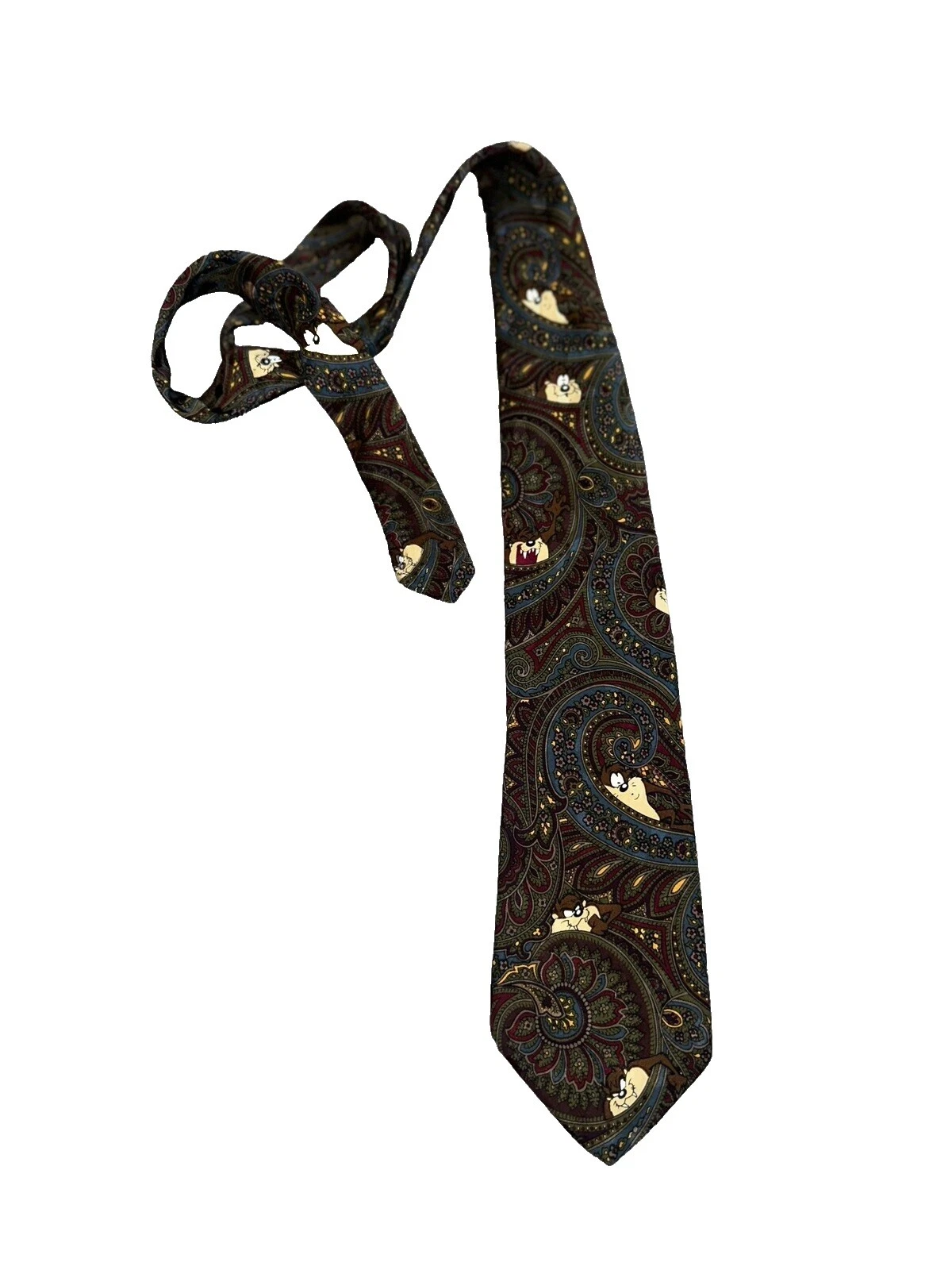 Looney Tunes Paisley 100% Seda Corbatas para Hombre