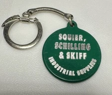 Vintage Newark New Jersey Squier Schilling & Skiff Industrial Supplies Keychain