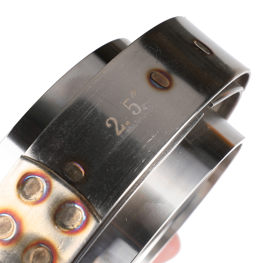 2Pcs 2.5" inch 64mm VBand Vband Clamp Stainless Steel Flange exhaust