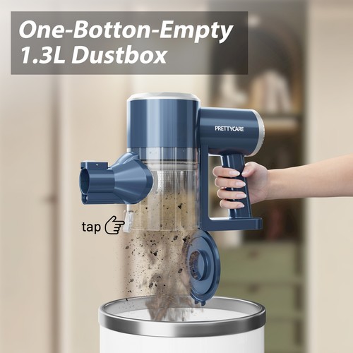 Prettycare Cordless Stick Vacuum Cleaner Lightweight Upright for Carpet Hard Flo - Picture 12 of 14