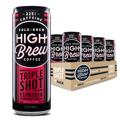 , Triple Shot Espresso, Cold Brew Coffee, 11 Fl Oz, Ready-To-Drink (Pack of 12)