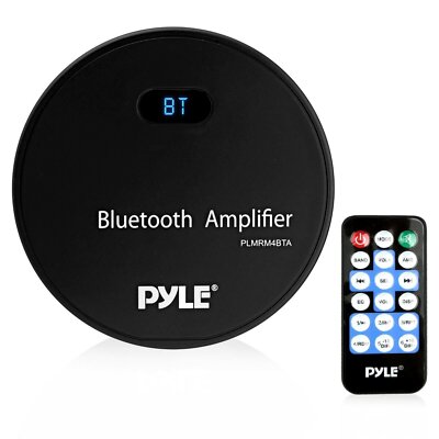 Pyle Marine Bluetooth Amplifier Receiver - Water Resistant Amp, MP3/USB/AUX