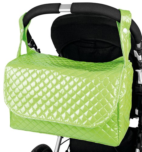 Bolso Maternidad Lactancia Plastificado Para Carro de Bebe Color Verde |  eBay