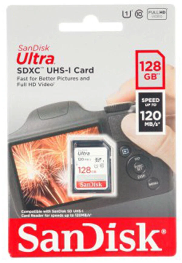original SanDisk 128GB Ultra SDXC SD Card Class 10 UHS-I Memory Card 120MB/S UK - Image 2 of 4