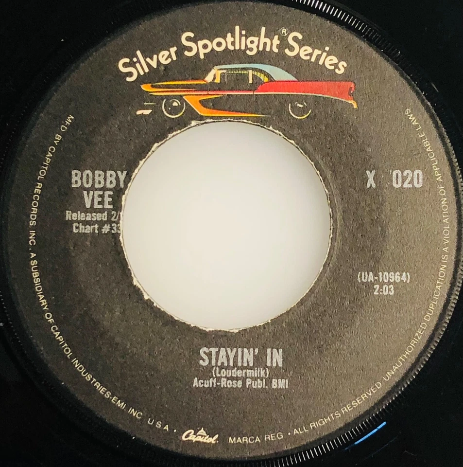 Bobby Vee / Devil or Angel / Spotlight 45rpm / Mint - Image 4 of 4